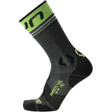 UYN RUNNER'S ONE MID Socks Grey/Black 2023 0